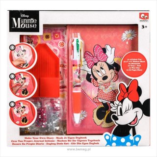 Zestaw kreatywny dla dzieci Bemag notes z diamencikami Minnie Mouse