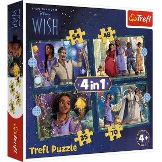 Puzzle Trefl Disney Marenia sie spełniają 4w1 el. (34649)