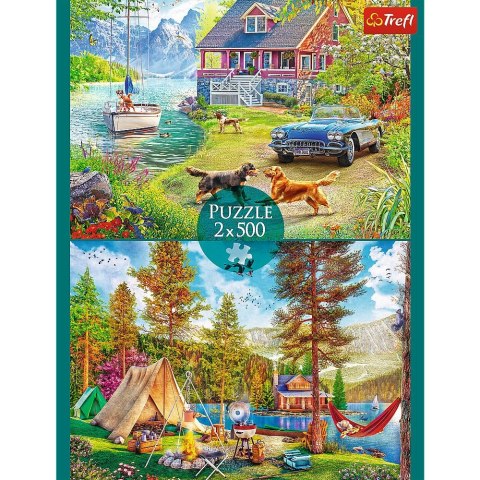 Puzzle Trefl Letni relaks 2x500 el. (37497)