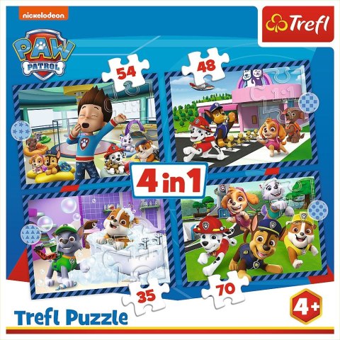 Puzzle Trefl Paw Patrol Psie sprawy 4w1 el. (34650)