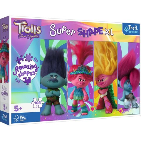 Puzzle Trefl Trolls XL Świat Sonica 104 el. (50037)