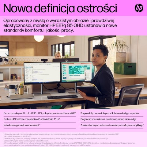 MONITOR HP LED 27" E27q G5 (6N6F2AA)