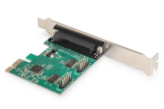 Karta rozszerzeń/Kontroler LPT/RS232 PCI Express, 1xDB25 2xDB9, Low Profile, Chipset: AX99100