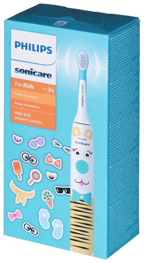 Elektryczna szczoteczka soniczna Sonicare | HX3601/01 | Akumulator | Dla dzieci | Liczba główek szczoteczki w zestawie 1 | Liczb