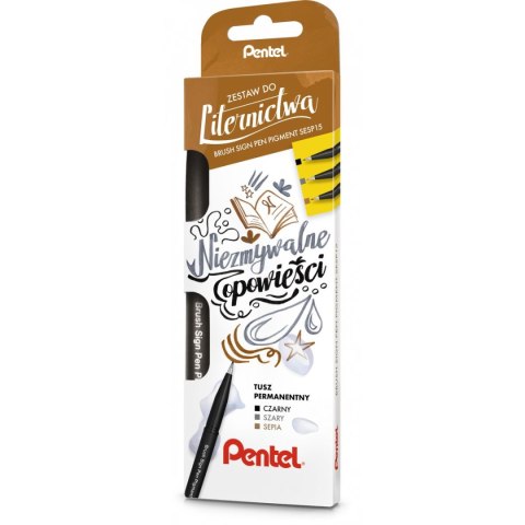 Flamaster Pentel 3 kol. (SESP15-ST3ANSPPL)