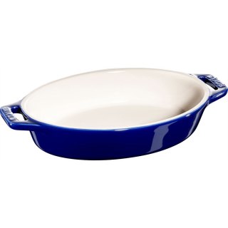 Owalny półmisek ceramiczny Staub - 400 ml, Niebieski