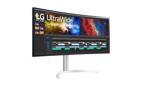 LG 38BQ85C-W monitor komputerowy 95,2 cm (37.5") 3840 x 1600 px Quad HD+ Biały