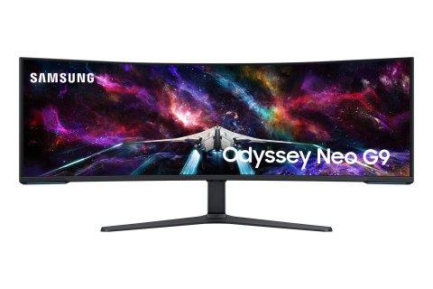 Samsung G95NC LED display 144,8 cm (57") 7680 x 2160 px Dual UHD Czarny, Biały