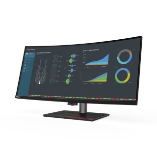 Lenovo ThinkVision P40w-20 LED display 100,8 cm (39.7") 5120 x 2160 px Czarny