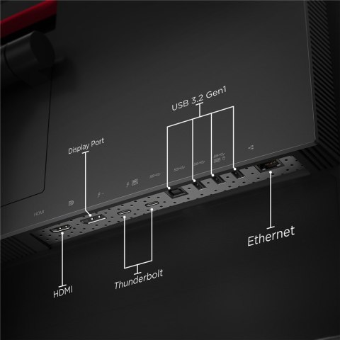 Lenovo ThinkVision P40w-20 LED display 100,8 cm (39.7") 5120 x 2160 px Czarny