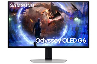 Samsung G60SD monitor komputerowy 68,6 cm (27") 2560 x 1440 px Quad HD OLED Srebrny