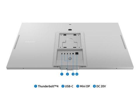 Samsung S90PC monitor komputerowy 68,6 cm (27") 5120 x 2880 px 5K Ultra HD LCD Srebrny