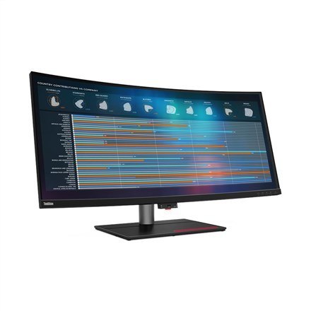 Lenovo ThinkVision P40w-20 LED display 100,8 cm (39.7") 5120 x 2160 px 5K Ultra HD Czarny