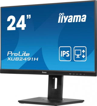 Monitor iiyama 24" XUB2491H-B1 IPS, HDMI, DP, 2x2W, HAS, Pivot