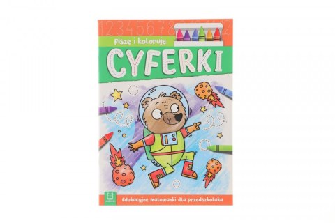 Książeczka edukacyjna Aksjomat Piszę i koloruję. Cyferki.