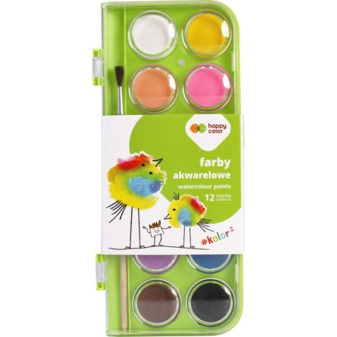 Farby akwarelowe Happy Color (HA 3360 28KK-K12)