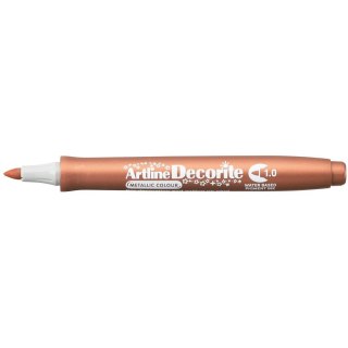 Marker permanentny Artline metaliczny decorite, brązowy 1,0mm pędzelek końcówka (AR-033 6 8)