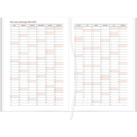 Kalendarz książkowy (terminarz) VIVELLA Wydawnictwo Wokół Nas 2024/2025 A5 tygodniowy A5 (A5TN065B-granatowy)