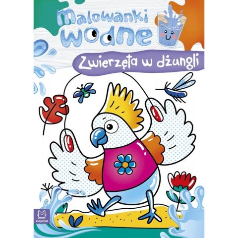 Książeczka edukacyjna Aksjomat Malowanki wodne. Zwierzęta w dżungli