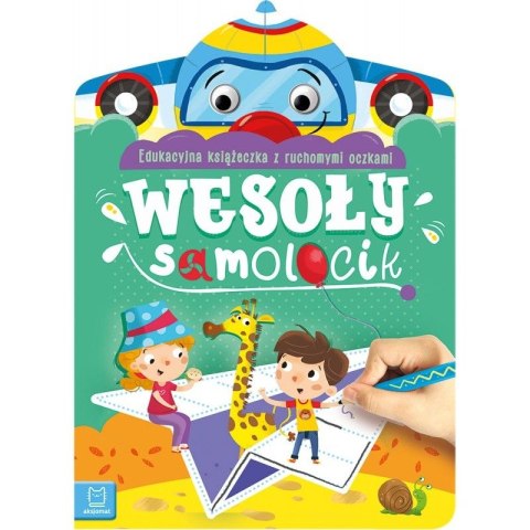 Książeczka edukacyjna Aksjomat Wesoły samolocik. Edukacyjna książeczka z ruchomymi oczkami