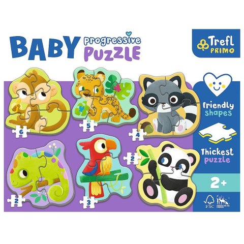 Puzzle Trefl Amscar Films Bing baby Zwierzęta egzotyczne (44005)