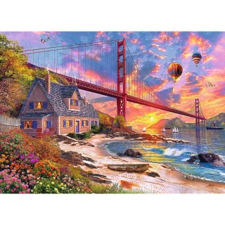 Puzzle Trefl Zachód słońca nad Golden Gate (20164)