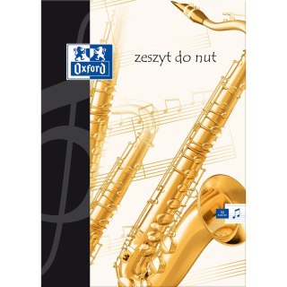 Zeszyt do nut Oxford A4 32k. 90g pięciolinia [mm:] 297x210 (100302252)