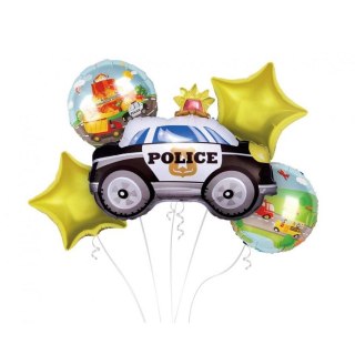 Balon foliowy Godan zestaw Policja, 5 szt (BZ-HPOL)