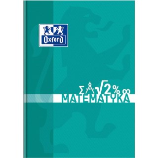 Brulion Oxford matematyka tematyczny A5 80k. 90g krata [mm:] 148x210 (400128310)