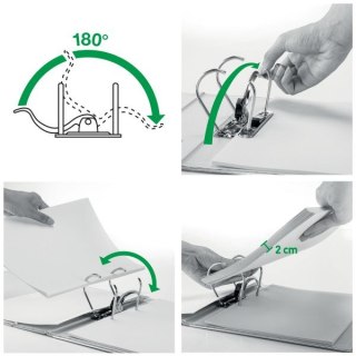 Segregator dźwigniowy Leitz Z MECHANIZMEM 180 A4 80mm biały (10101201)