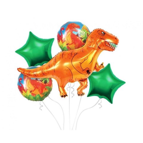 Balon foliowy Godan zestaw Dino, 5 szt (BZ-HDIN)