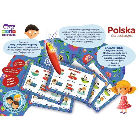 Gra edukacyjna Trefl Mały Odkrywca i Magiczny Ołówek Polska Magiczny ołówek (02114)