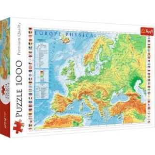 Puzzle Trefl Mapa fizyczna Europy 1000 elementów 1000 el. (10605)