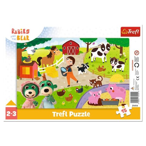 Puzzle Trefl Urocze bobaski 15 el. (31414)