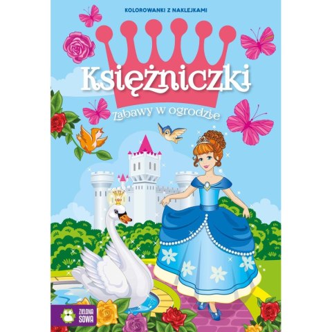 Książeczka edukacyjna Zielona Sowa Księżniczki. Zabawy w ogrodzie