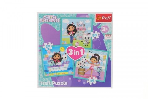 Puzzle Trefl Gabbi Aktywności Gabbi 3w1 el. (34871)