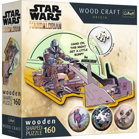 Puzzle Trefl Star Wars Drewniane The Mandalorian - Zjednoczenie 160 el. (20187)