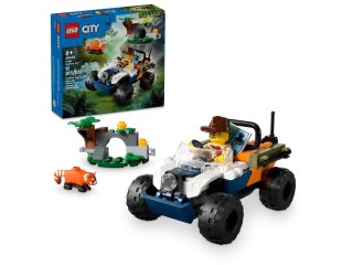 Klocki konstrukcyjne Lego City Quad badacza dżungli z pandą czerwoną (60424)