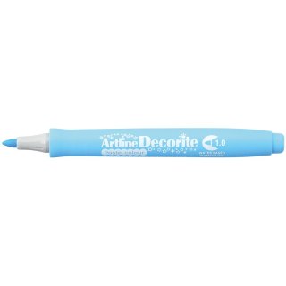 Marker permanentny Artline pastelowy decorite, niebieski 1,0mm pędzelek końcówka (AR-033 1 4)