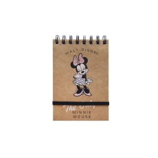 Kołozeszyt (kołobrulion) Beniamin Minnie Mouse ZAMYKANY NA GUMKĘ / KRAFT LINER A6 96k. 70g KRATKA [mm:] 120x155