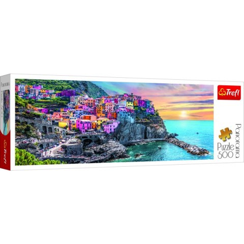 Puzzle Trefl Vernazza o zachodzie słońca, Włochy 500 el. (29516)