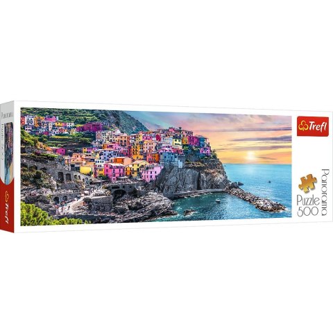 Puzzle Trefl Vernazza o zachodzie słońca, Włochy 500 el. (29516)