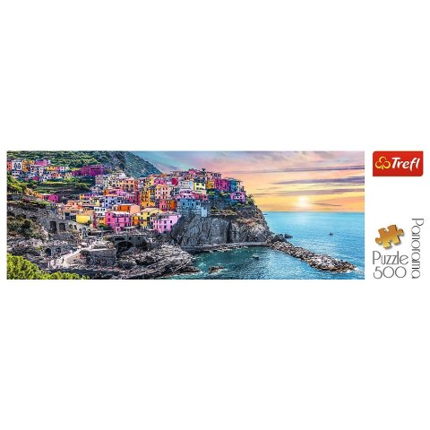 Puzzle Trefl Vernazza o zachodzie słońca, Włochy 500 el. (29516)