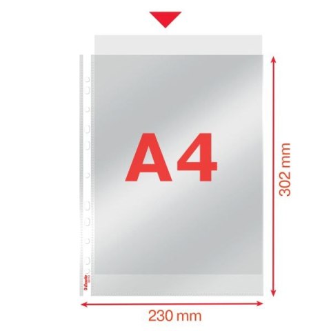 Koszulki na dokumenty Esselte krystaliczne krystaliczna A4 kolor: przezroczysty typu U 75 mic. (56113)