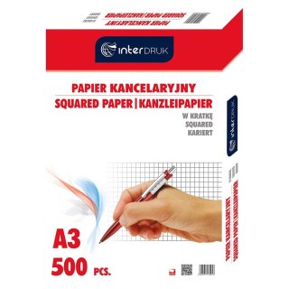 Papier kancelaryjny Interdruk A3 krata [mm:] 297x420 (PAKA)