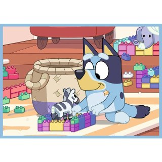 Puzzle Trefl Bluey Bluey i jego świat 4w1 el. (34637)