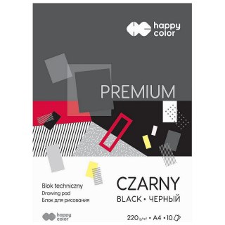 Blok techniczny Happy Color Premium czarny A4 czarny 220g 10k [mm:] 210x297 (3722 2030-9)