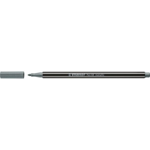 Flamaster Stabilo Pen 68 metallic srebrny 1 kol. (68/805)