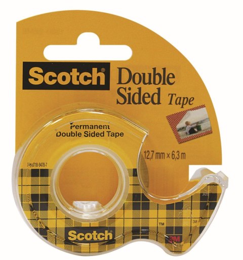 Taśma dwustronna Scotch 12x6,3 [mm x m] (136)