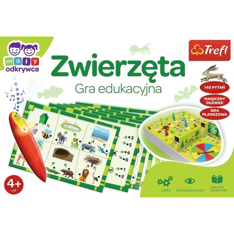 Gra edukacyjna Trefl Zwierzęta Mały Odkrywca i Magiczny Ołówek Zwierzęta Magiczny ołówek (02111)